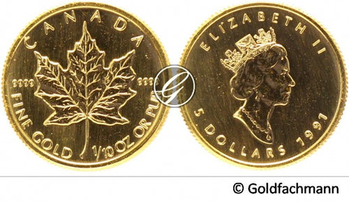 1/10 Oz Maple Leaf