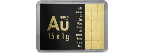15 g Feingold Tafelbarren (15x 1g)