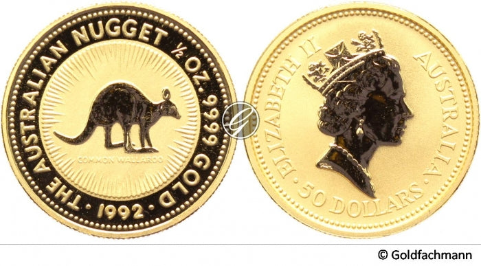 1/2 Oz Australian Nugget/Kangaroo