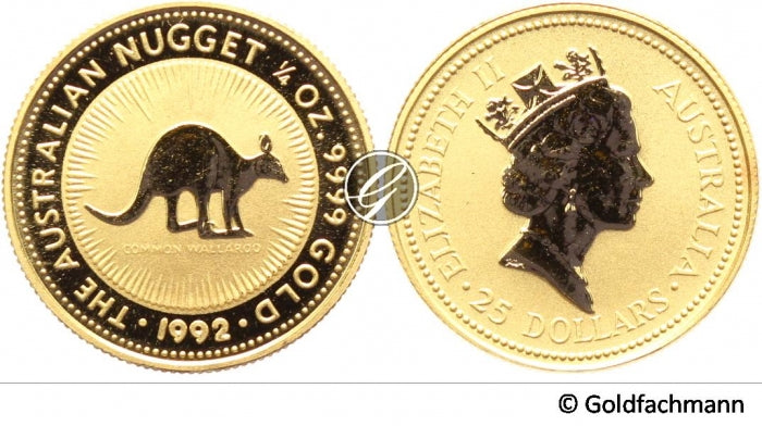 1/4 Oz Australian Nugget/Kangaroo