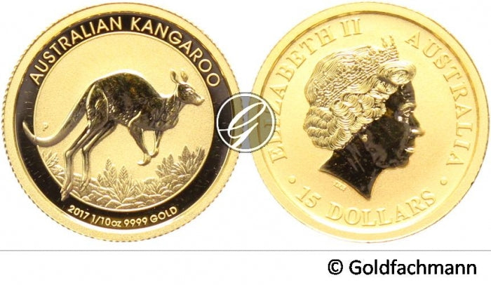 1/10 Oz Australian Nugget/Kangaroo