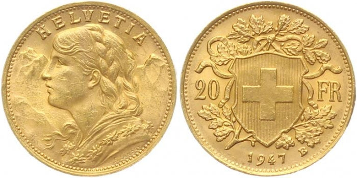 20 Franken Vreneli