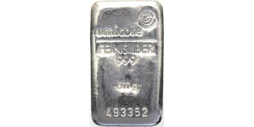 500 g Feinsilberbarren