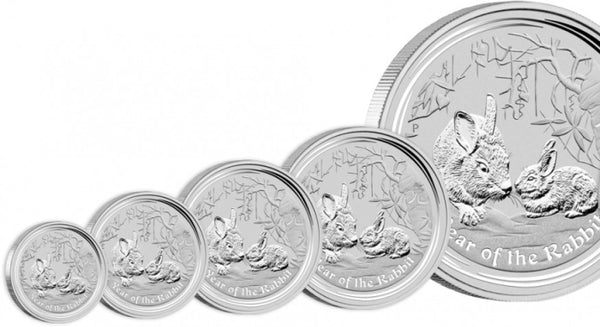 10 Oz Lunar Hase 2011 (Silber) - diff.