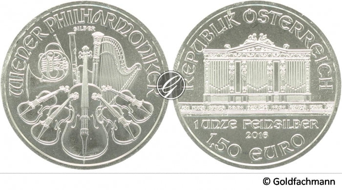 1 Oz Wiener Philharmoniker (Silber) - diff.