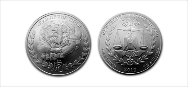 1 Oz Somali Tiger 2010 (Silber) AKTION - diff