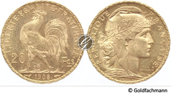 20 Francs Marianne / Hahn